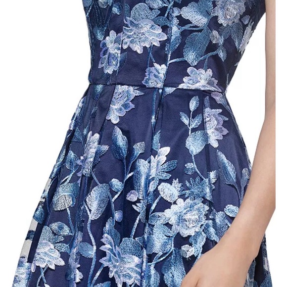 Eliza J Navy Blue Floral Maxi Dress - Picture 4 of 7